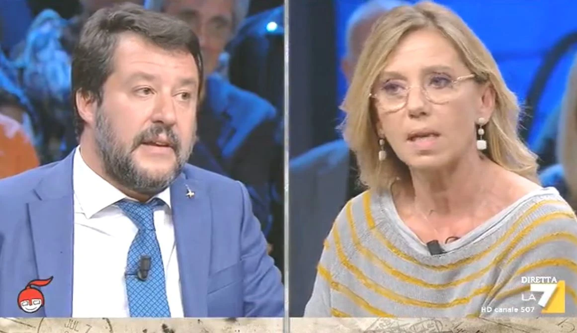 DiMartedì, Concita De Gregorio attacca Matteo Salvini: "Non è degno", il leader della Lega la smonta