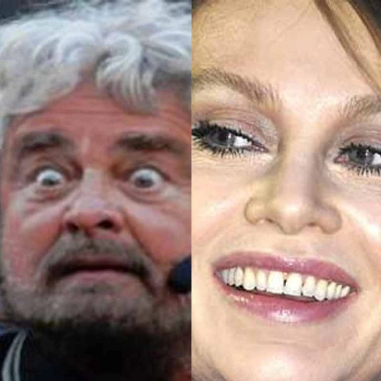 Beppe Grillo e Veronica Lario