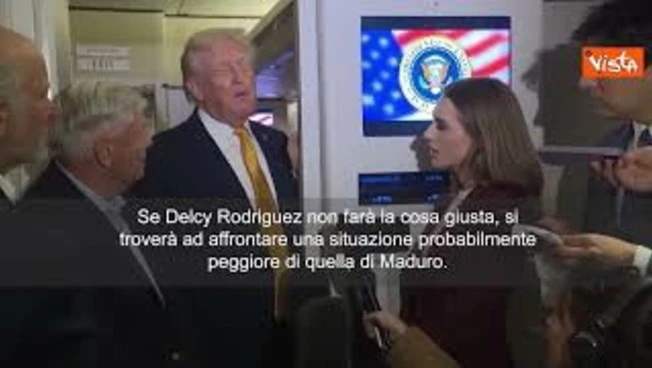 Trump su Delcy Rodriguez: Se non fa cosa giusta affronterà situazione peggiore di Maduro