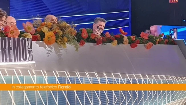 Sanremo, telefonata a sorpresa di Fiorello "Vi auguro tante polemiche..."