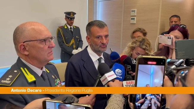 Protocollo Regione Puglia-GDF sull'agricoltura, Decaro "Sosteniamo l'economia"