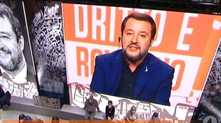 Dritto e Rovescio, Salvini contro la Germania: "Lezioni da loro? Mai più"
