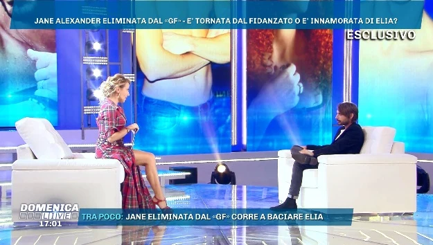 Grande Fratello Vip, Gianmarco Amicarelli a Domenica Live: &quot;Jane Alexander non è ancora tornata a casa&quot;
