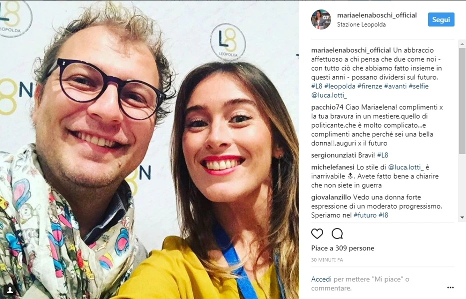 Maria Elena Boschi, una foto per smentire la guerra fredda con Luca Lotti