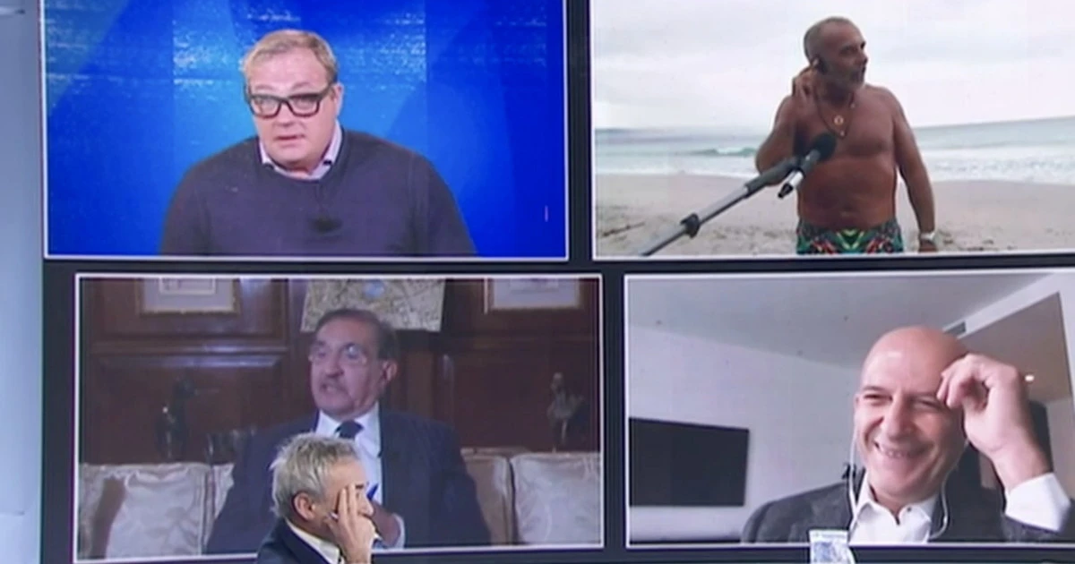L'aria che tira, il santone anti-Covid semi-nudo si scaglia contro Ignazio La Russa: scene mai viste in tv