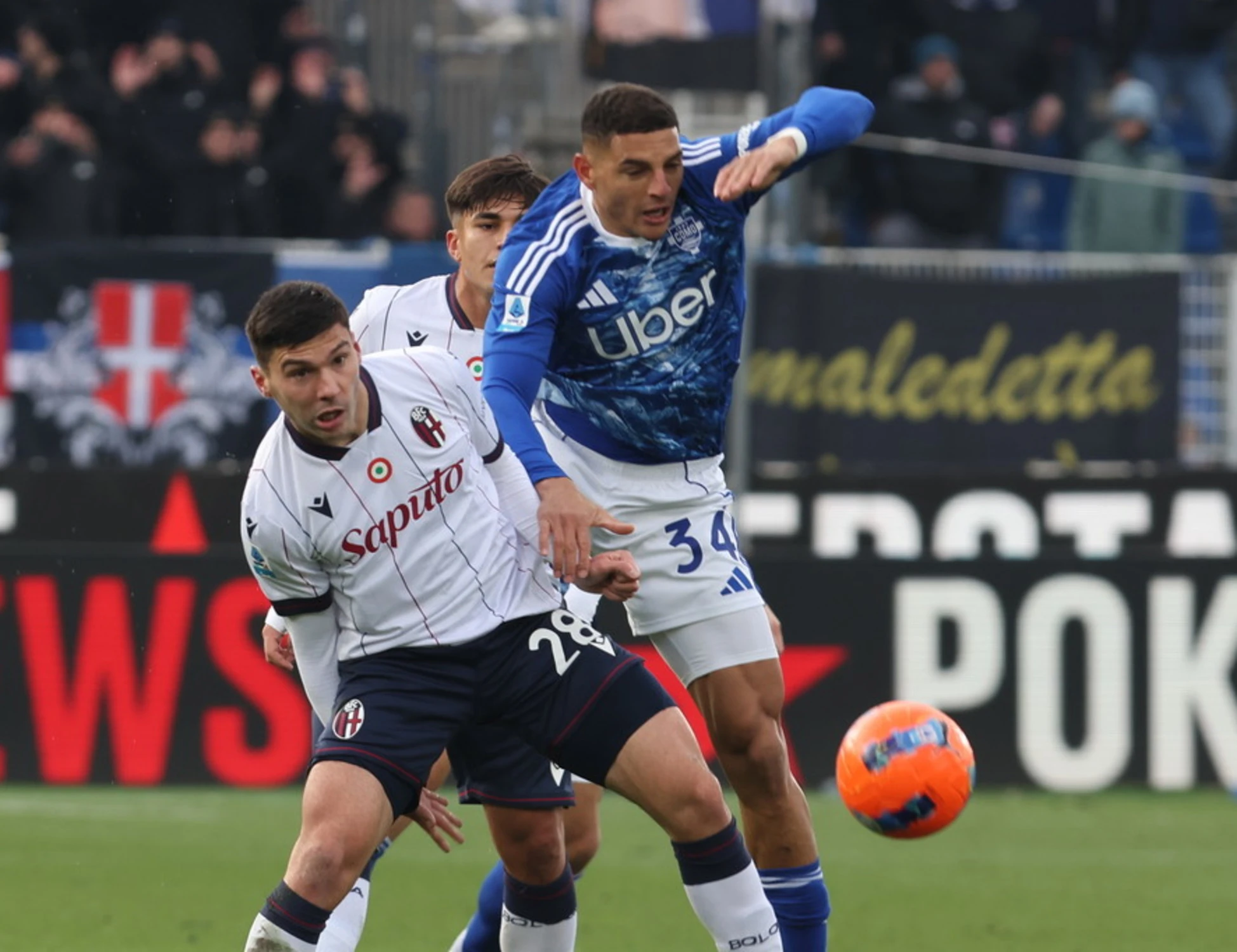 Serie A, il Como riprende il Bologna al '94. E anche tra Udinese e Pisa è pareggio