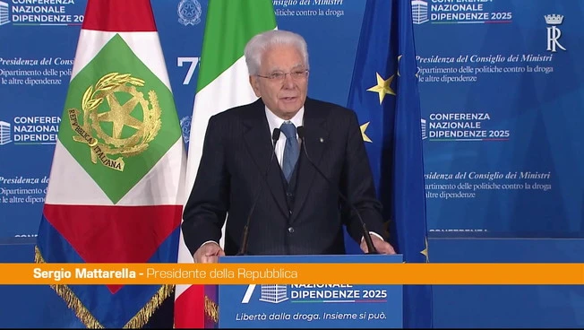Mattarella "Il contrasto alle dipendenze richiede un impegno corale"
