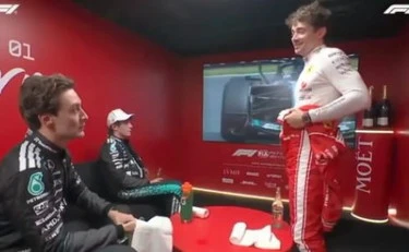 Russell a Leclerc dopo il Gp: "Non eravate lenti". La reazione del ferrarista è sconcertante