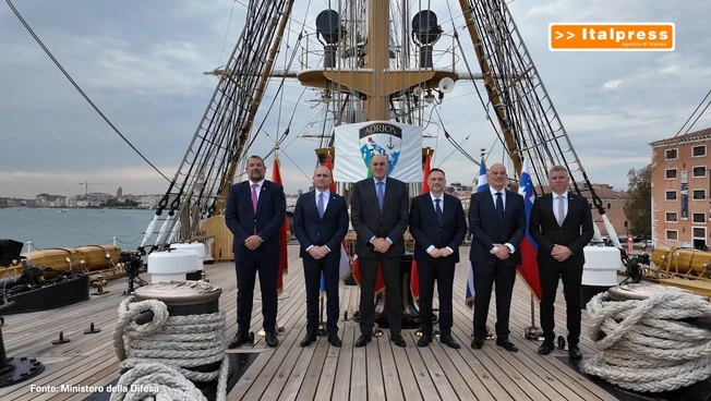 Difesa, a Venezia riunione ministeriale Adrion. Crosetto "Insieme più forti"