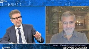 Che tempo che fa, FdI contro Fabio Fazio: "Davvero 150mila euro per George Clooney?", ma la Rai frena