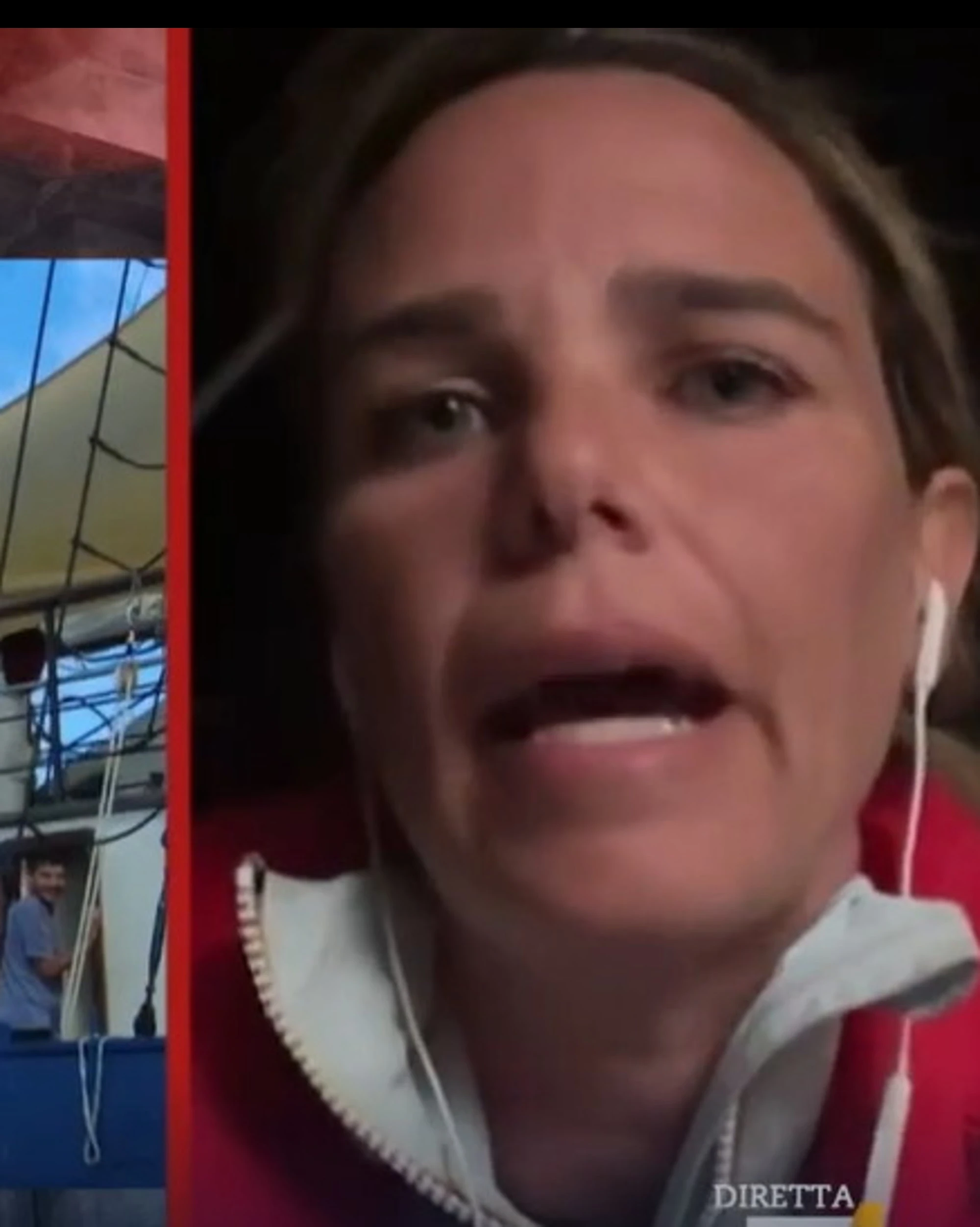 Piazzapulita, l'inviata sulla Flotilla: "Affondamento e morti"