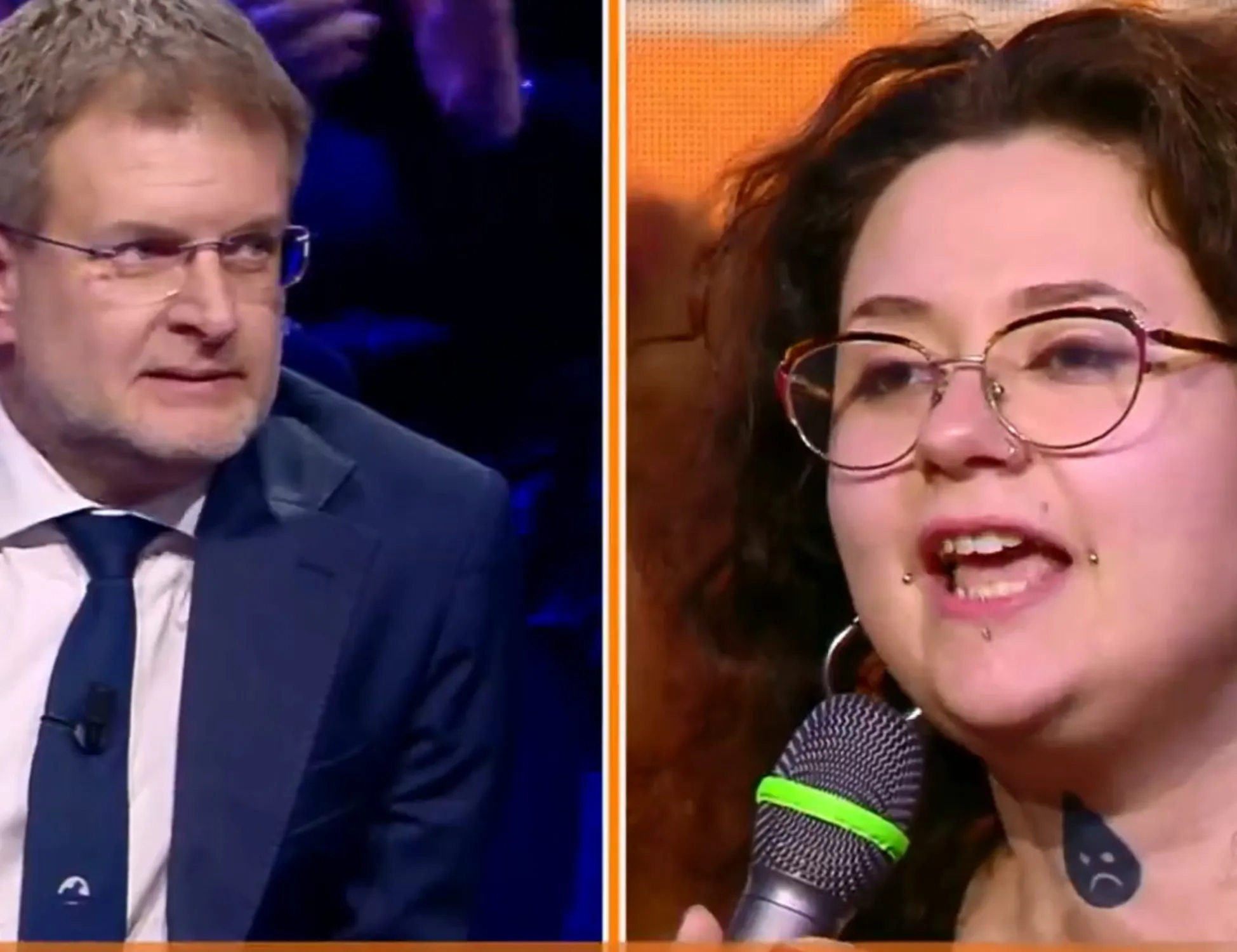 Dritto e Rovescio, Fidanza all'attivista: "Studia i trattati prima di parlare"