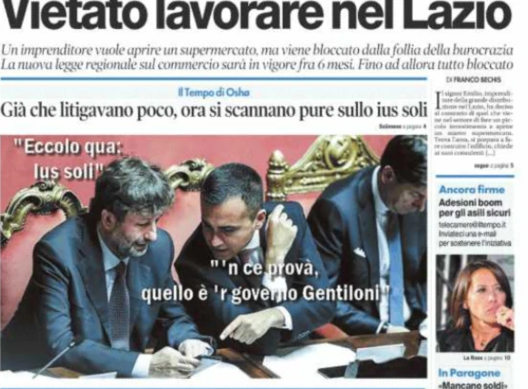 Luigi Di Maio e Dario Franceschini. la frase rubata: governo giallo-rosso tutto da ridere