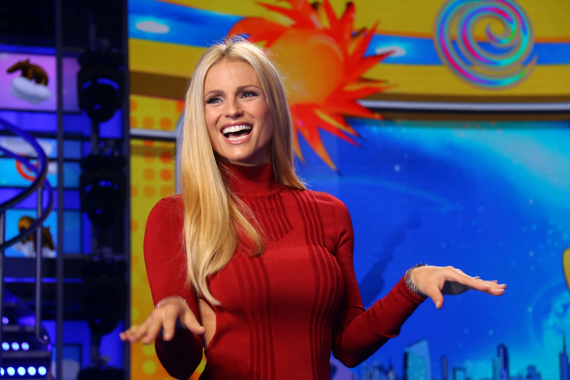 Michelle Hunziker, il disastro: Antonio Ricci massacra Claudio Baglioni? Lei se la cava così: geniale