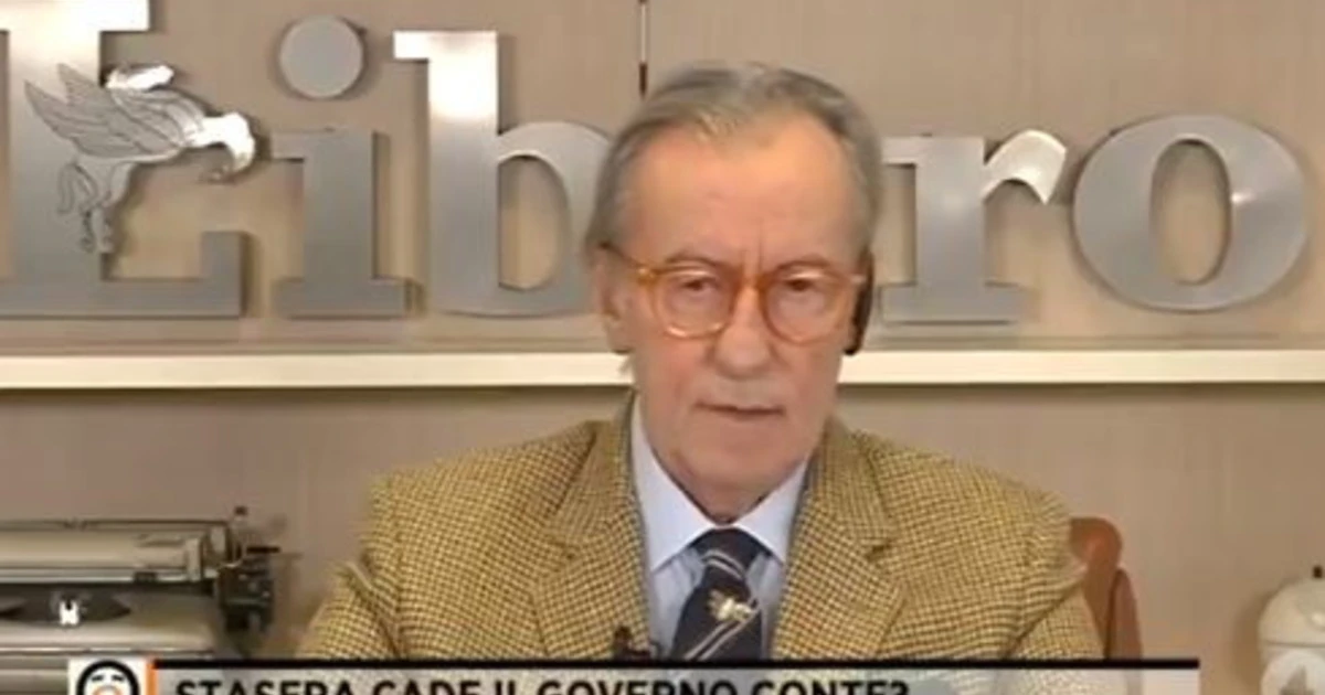 Fuori dal coro, Vittorio Feltri e la crisi: "Matteo Renzi finge di fare il duro poi cala le braghe"