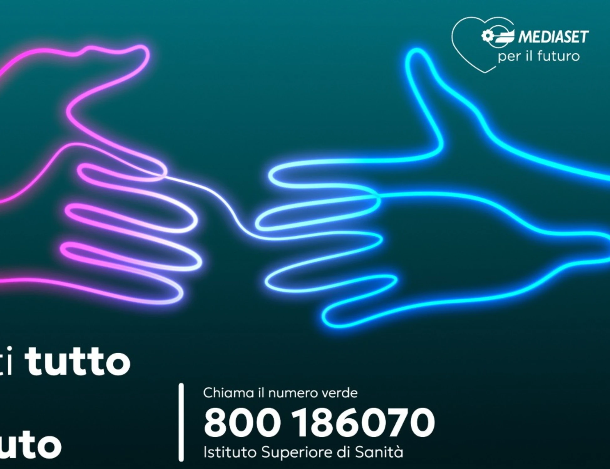 Mediaset per il futuro, la campagna di sensibilizzazione contro l'uso di droghe