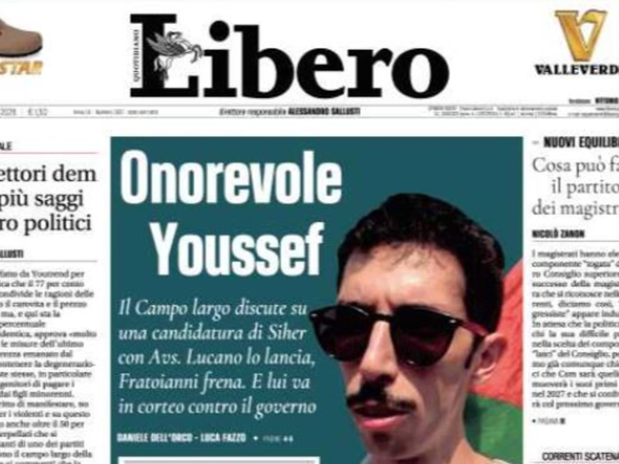 Il clamoroso piano per candidare Sehir. E il sondaggista svela cosa può accadere: da non perdere su Libero in edicola