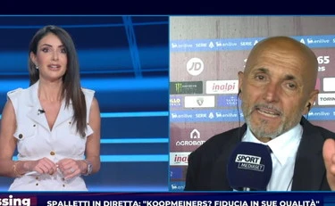 Spalletti, gelo con la Bertini a Pressing: "Mister come sta?", e si scatena l'inferno