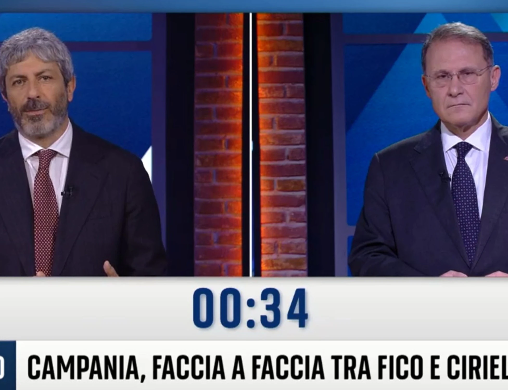 Campania, Cirielli supera Fico di tre punti nel sentiment dopo il duello in tv