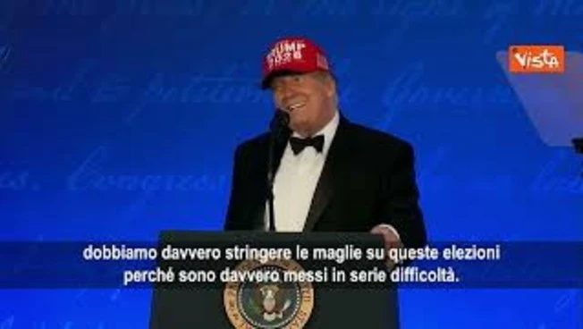 Trump: Mi candido alle elezioni per il 2028. E tira fuori il cappello 'Trump 2028'