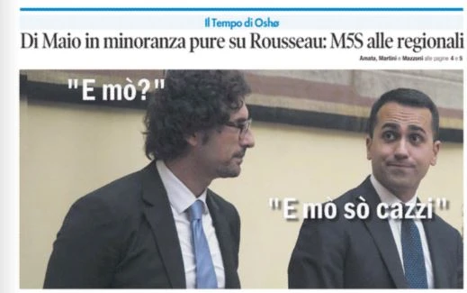 Luigi Di Maio e Danilo Toninelli, la frase rubata dopo il disastro Rousseau: "E mò so caz***"