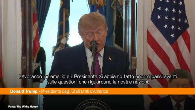 Trump "Con la Cina possiamo promuovere pace e prosperità"