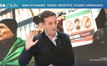 L'aria che tira, la 'bestemmia' di Odifreddi: "Khamenei come il Papa". Furia-Parenzo