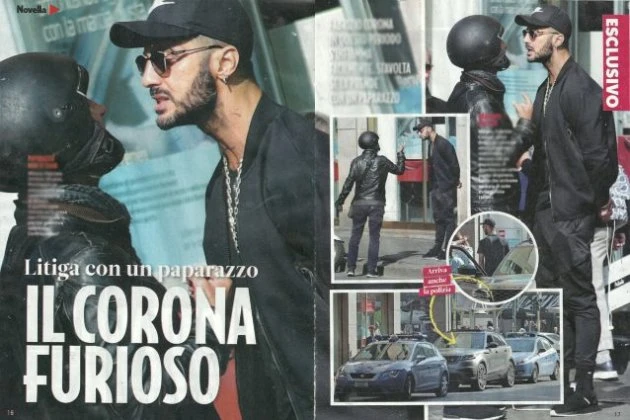 Fabrizio Corona, lite in strada con un paparazzo. Deve intervenire la polizia