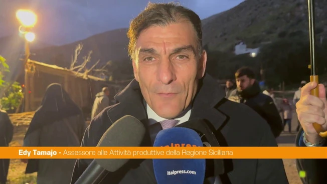 Palermo, Tamajo visita presepe vivente di Partanna Mondello, "Posto magico"