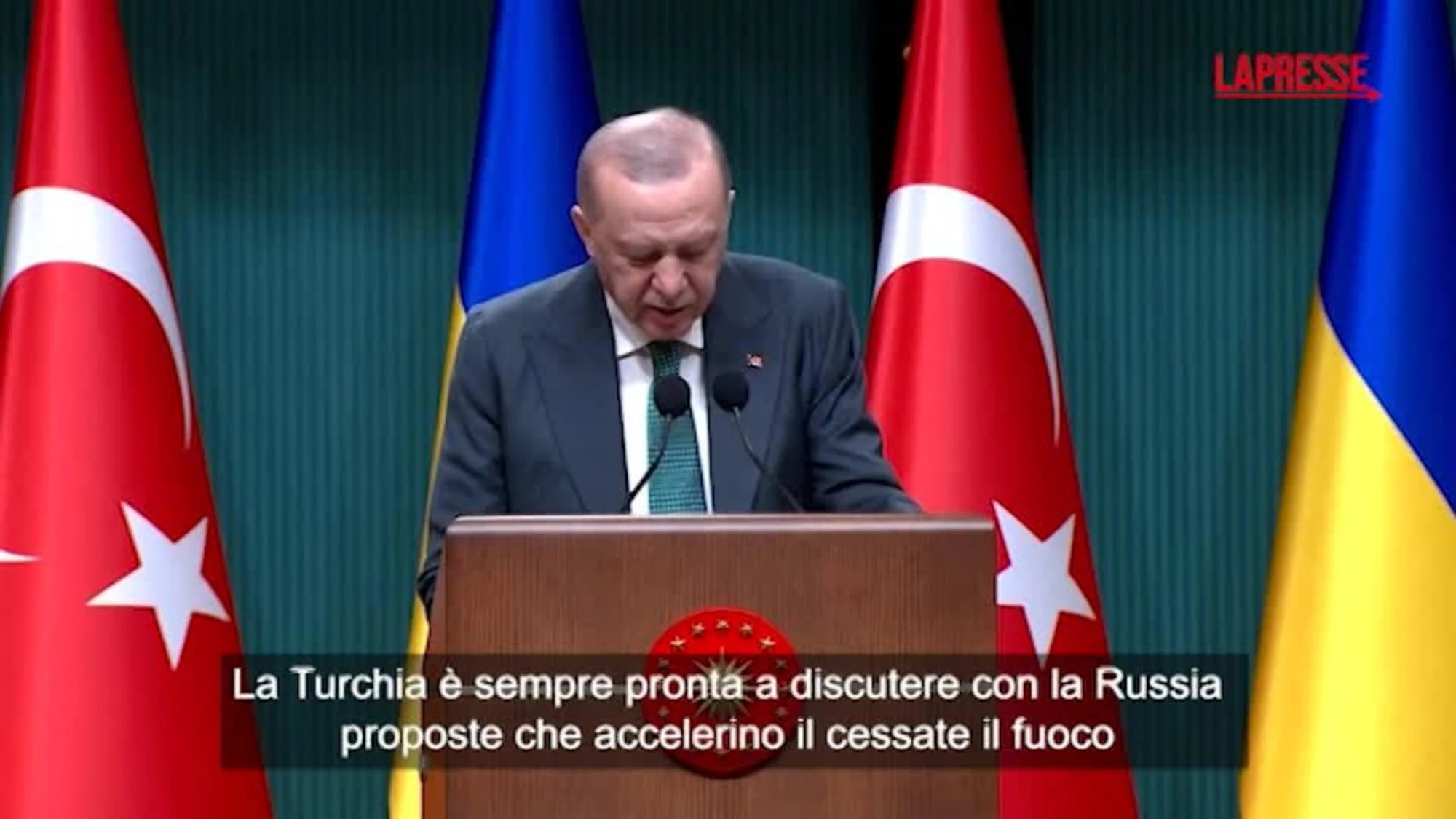 Erdogan: "La Turchia è sempre pronta a discutere con la Russia"