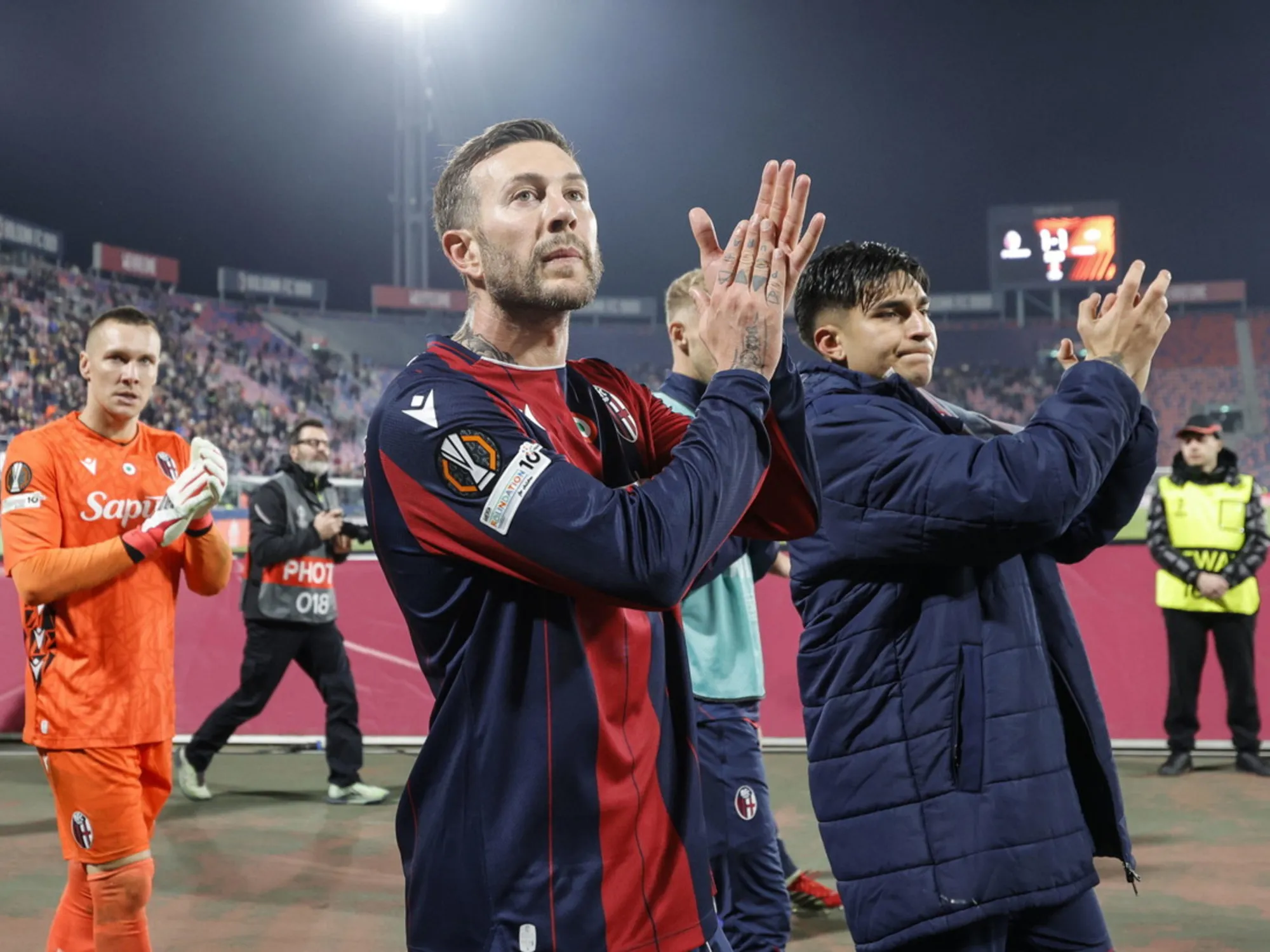 Roma e Bologna non si fanno male: 1-1, quarti in bilico