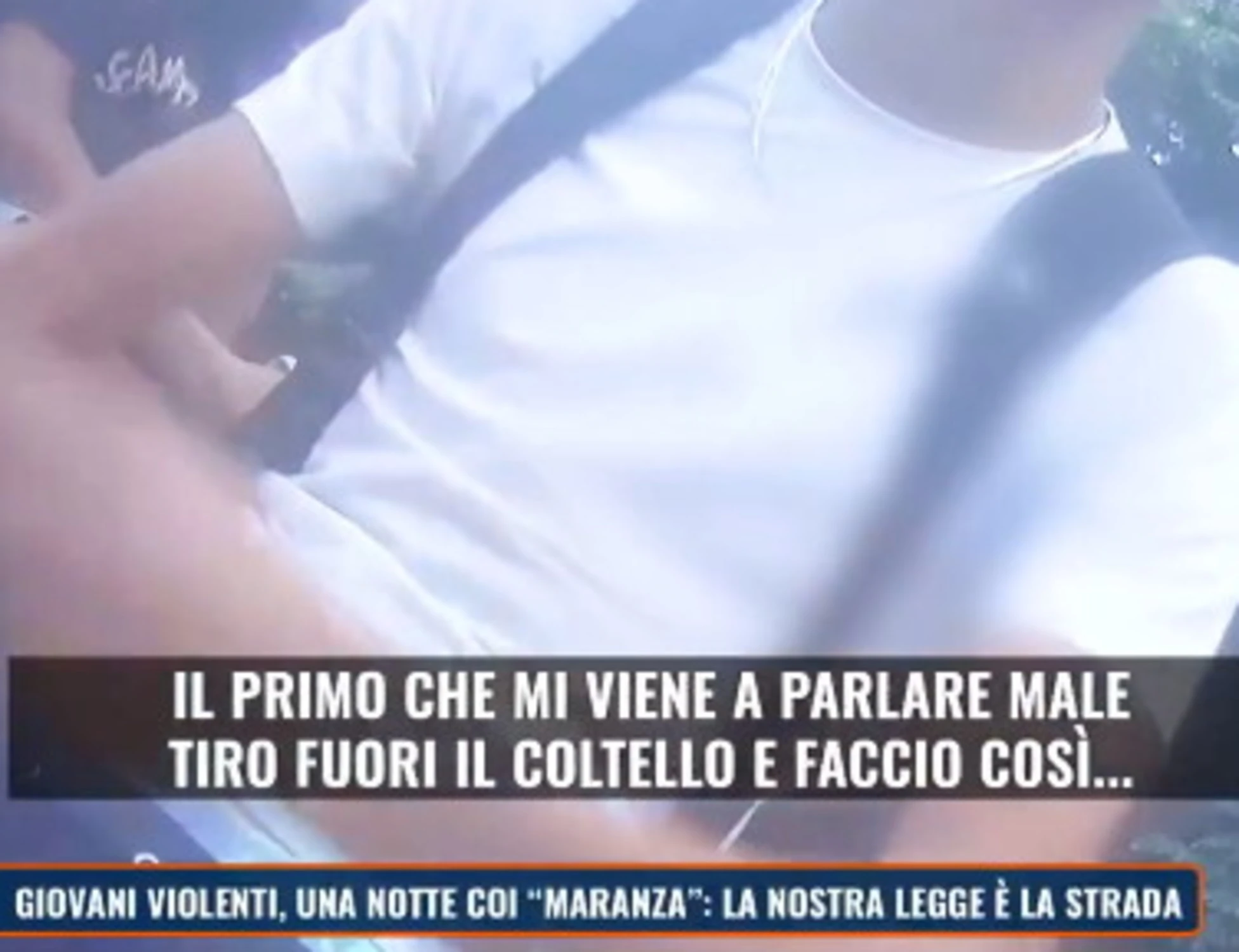 Zona Bianca, la violenza del maranza: "Tiro fuori il coltello e faccio così"