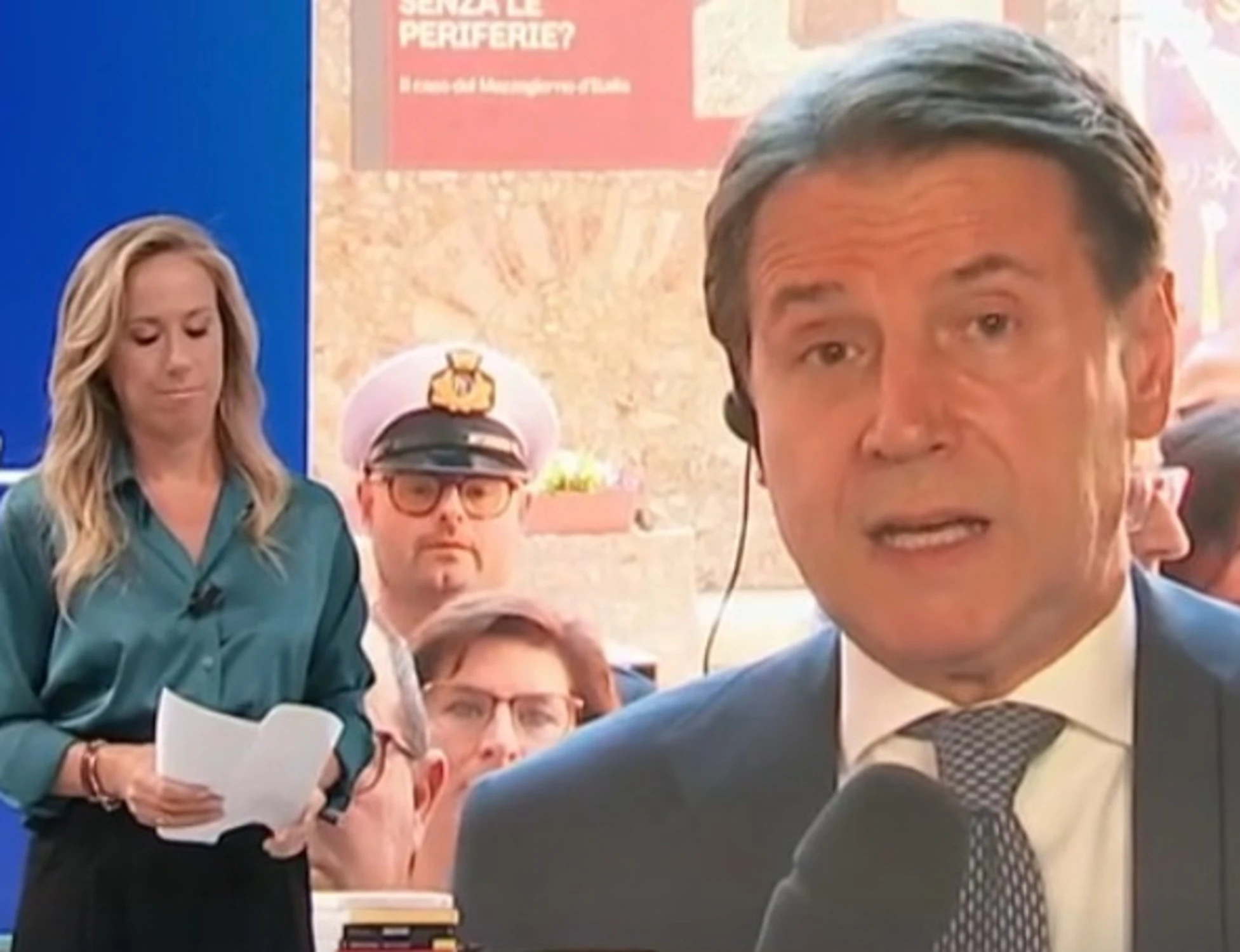 L'aria che tira, Giuseppe Conte sbrocca con Friedman: "Ma quali soldi? Come dire che il Papa..."