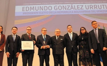 Premio Friedman a Urrutia, vero presidente del Venezuela