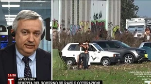 Tagadà, Molinari contro Piantedosi: "Giusta la stretta sui rave ma..."