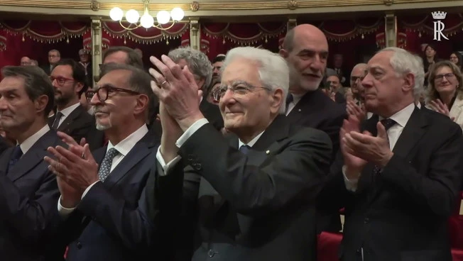 Mattarella alla Scala di Milano per 80^ anniversario della riapertura del teatro
