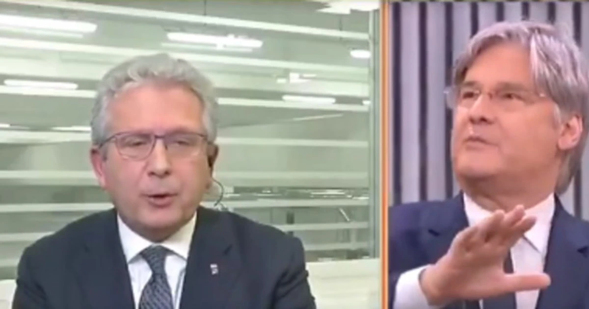 Dritto e Rovescio, Paolo Del Debbio replica a Gianfranco Librandi: "L'Italia ha tagliato i debiti della Germania ben due volte"