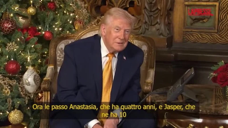 Trump telefona ai bambini: come li gela su Babbo Natale