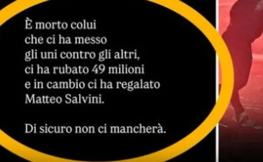 Bossi "non ci mancherà". Sinistra senza vergogna: da chi parte l'ultimo sfregio al Senatùr