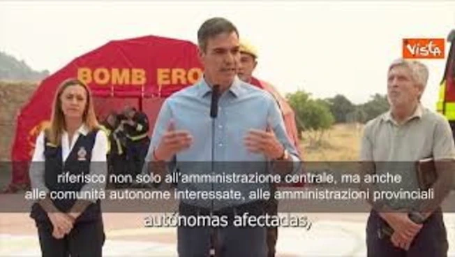 Incendi Spagna, Sanchez: Situazione drammatica, priorità è salvaguardare vite