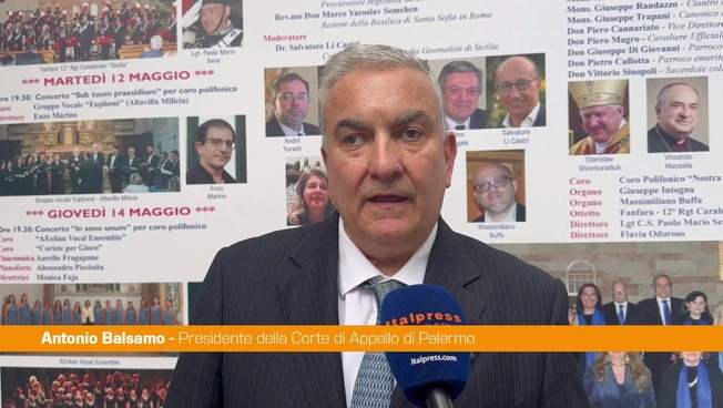 Balsamo "Palermo luogo della costruzione della pace"