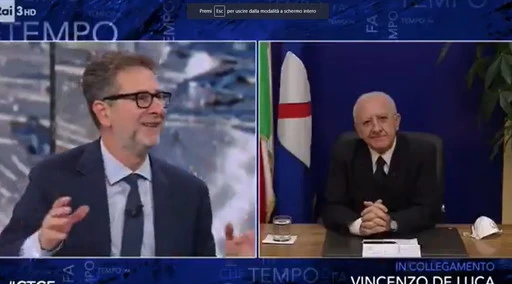 Che tempo che fa, Vincenzo De Luca contro la Juve: "3-0 al Napoli? Sentenza limpida come un piatto di bagnacauda"