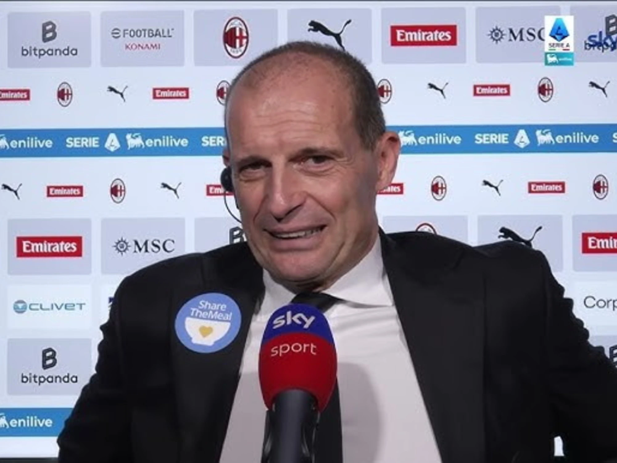 Milan-Lazio, "poverino...": clamoroso Allegri sull'arbitro Collu