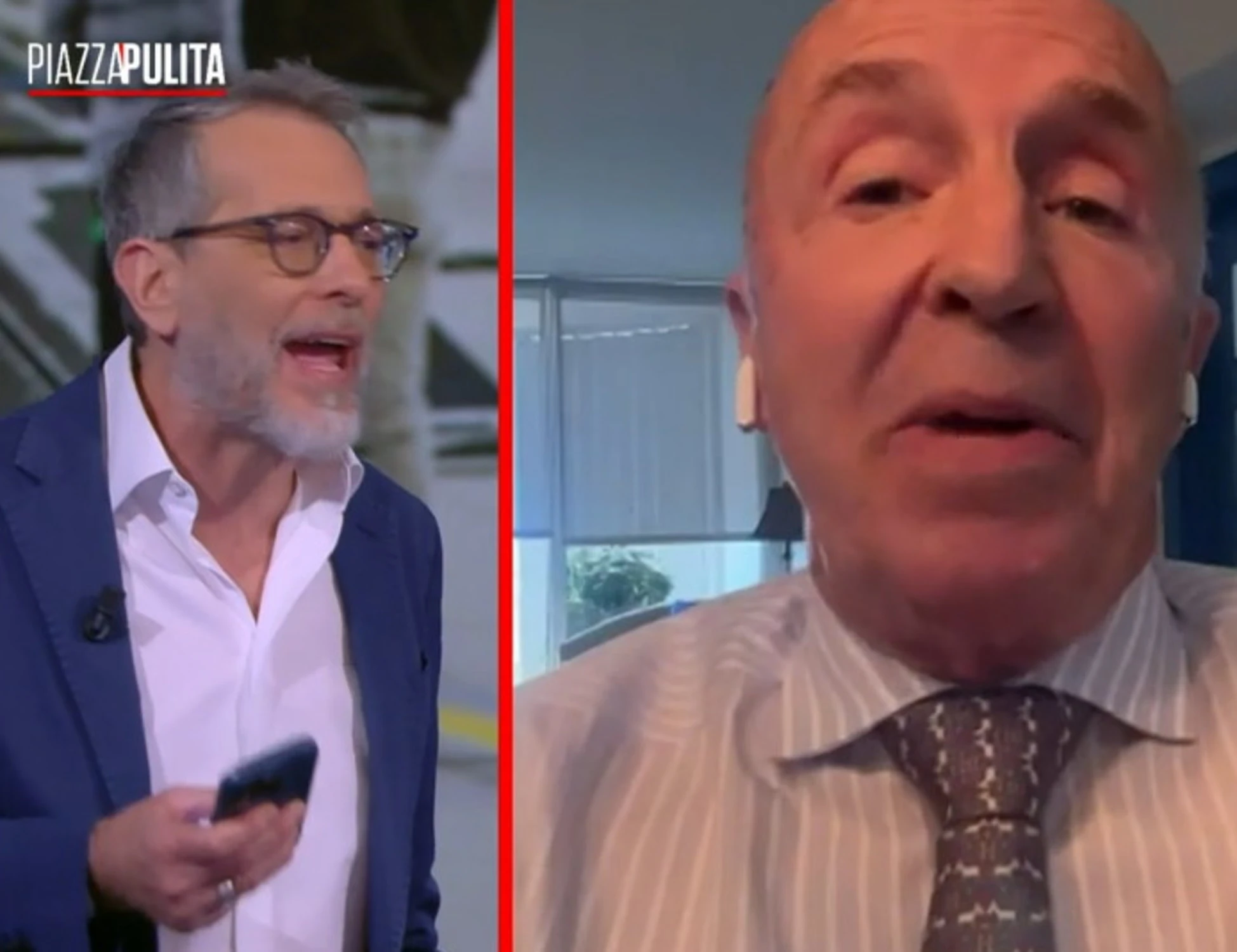 PiazzaPulita, "balle!": rissa Formigli-Lombardi, giù l'audio