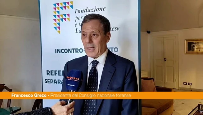 Referendum, Greco "Con vittoria del sì, giustizia diventerà più giusta"