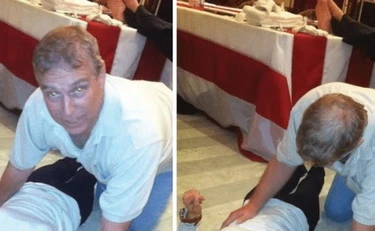 Principe Andrea, la foto agghiaccianti: una donna distesa sul pavimento. E lui...