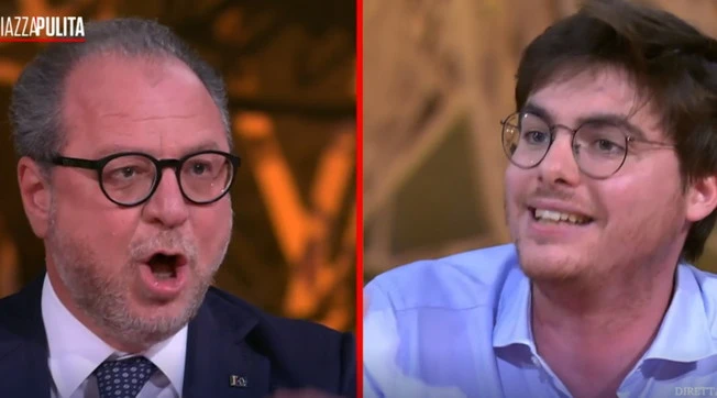 PiazzaPulita, Mulè travolge il Pd Romano: &quot;Essere immondo, idiota, la conosci Rita Dalla Chiesa?&quot;