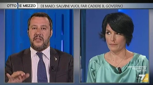 Otto e Mezzo, Matteo Salvini picchia durissimo sugli immigrati davanti a Lilli Gruber