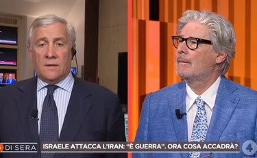 4 di Sera, Tajani: "Se l'Iran esagera c'è il rischio di intervento Usa"