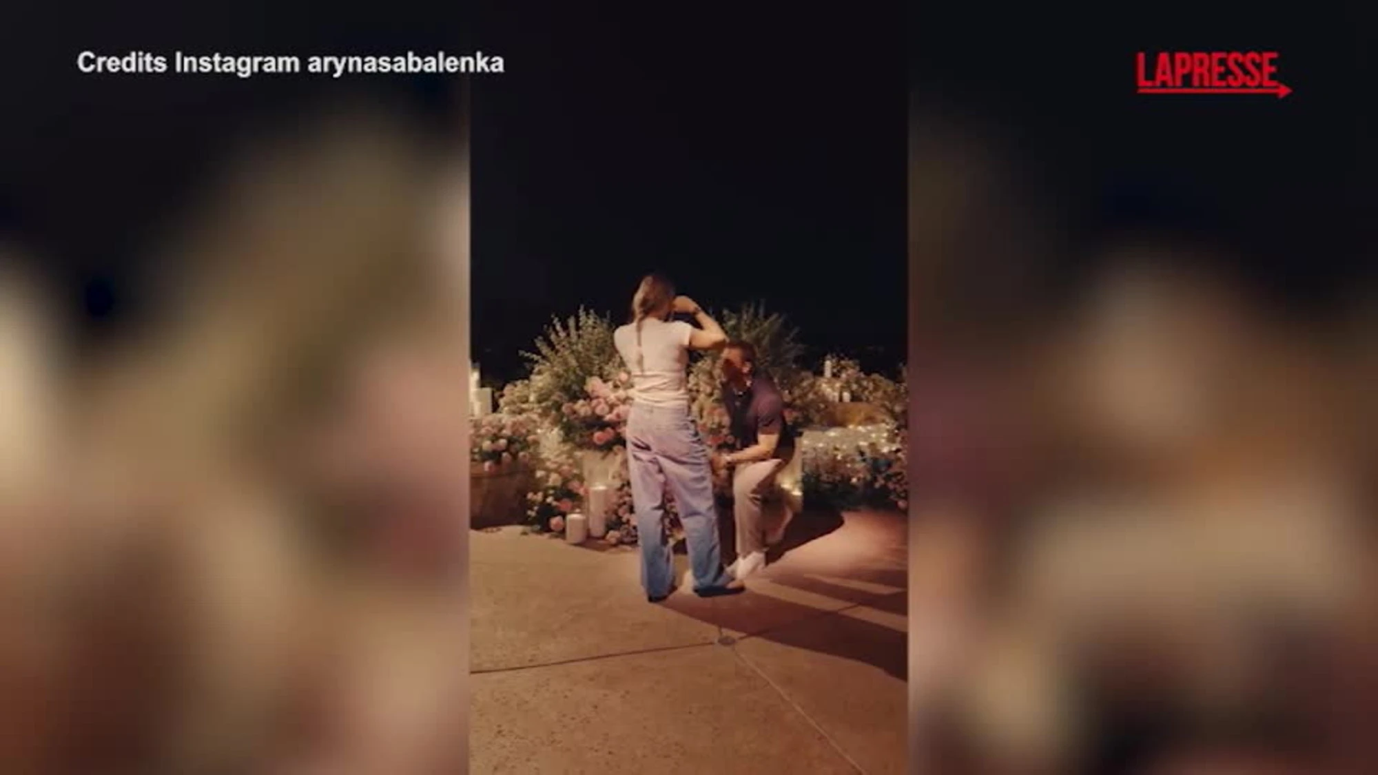 Tennis, la proposta di matrimonio per Aryna Sabalenka